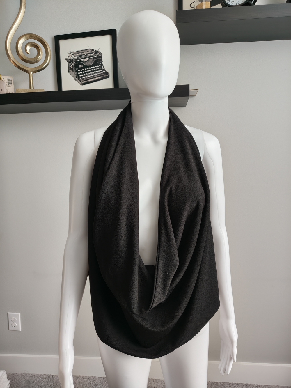 Forever 21 Black Infinity Scarf Halter